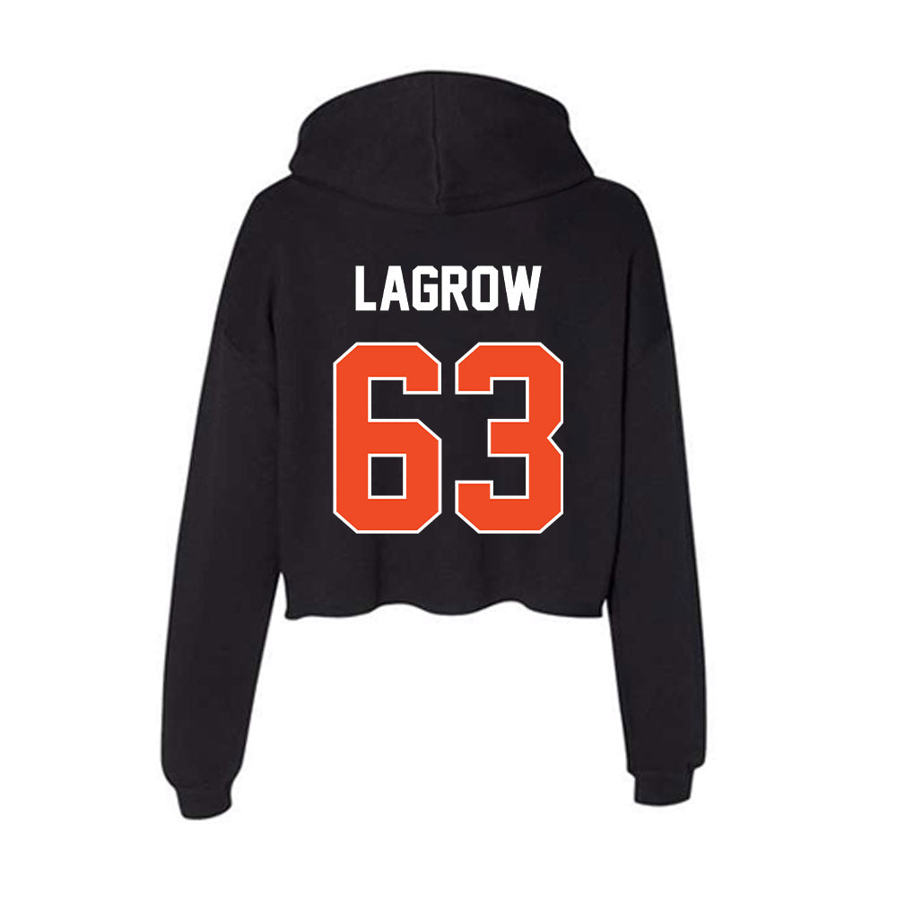 Boise State - NCAA Football : Connor LaGrow - Women's Crop Fleece Hoodie-1