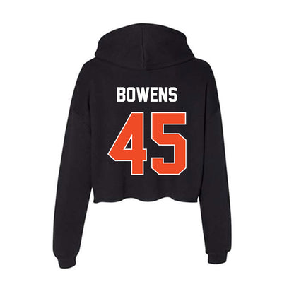 Boise State - NCAA Football : Markell Bowens - Women's Crop Fleece Hoodie-1