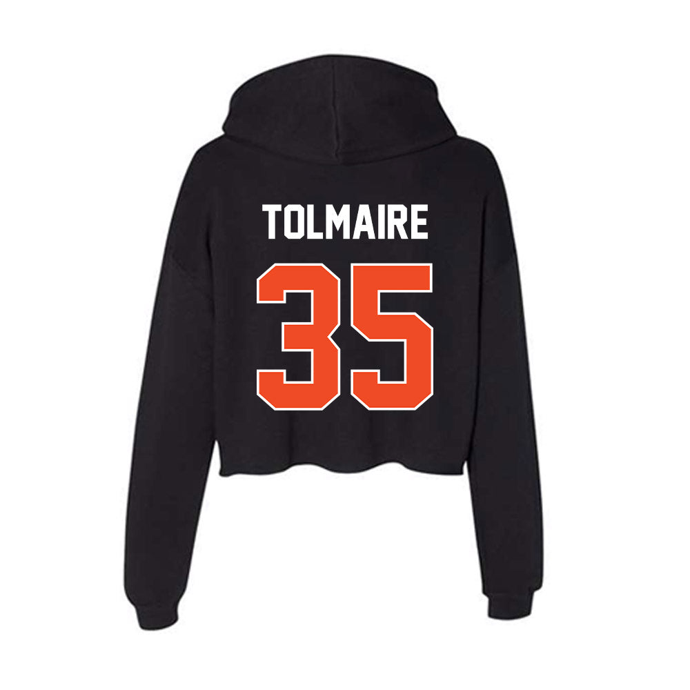Boise State - NCAA Football : Treyvon Tolmaire - Women's Crop Fleece Hooded Sweatshirt-1