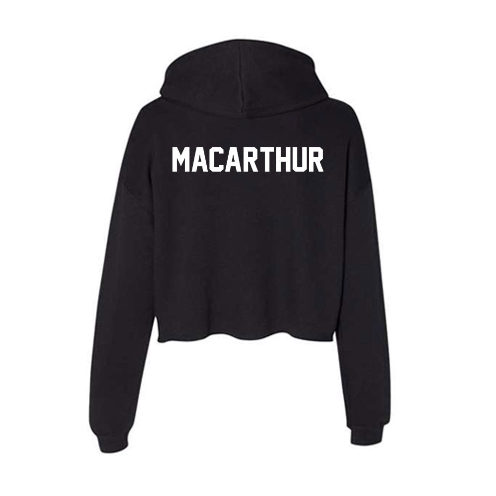 Boise State - NCAA Women's Track & Field : Addy MacArthur - Women's Crop Fleece Hoodie-1