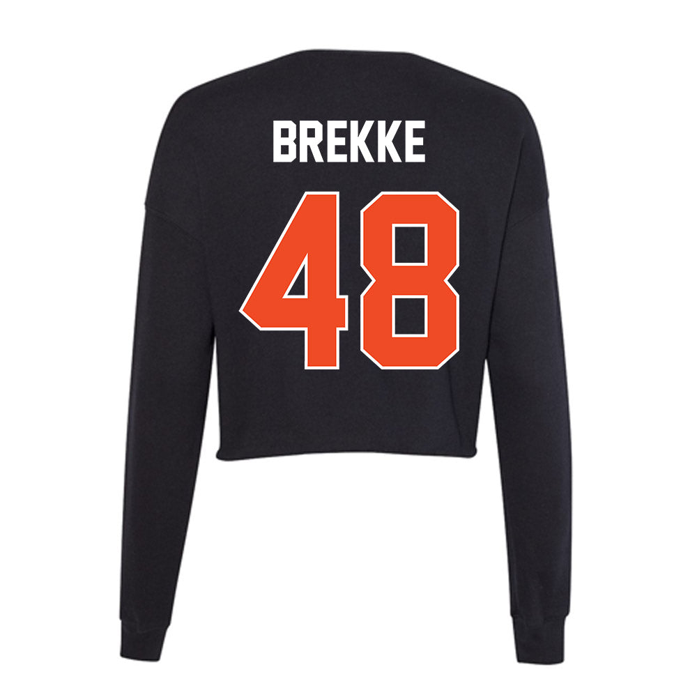 Boise State - NCAA Football : Ryan Brekke - Women's Cropped Crew Fleece-1