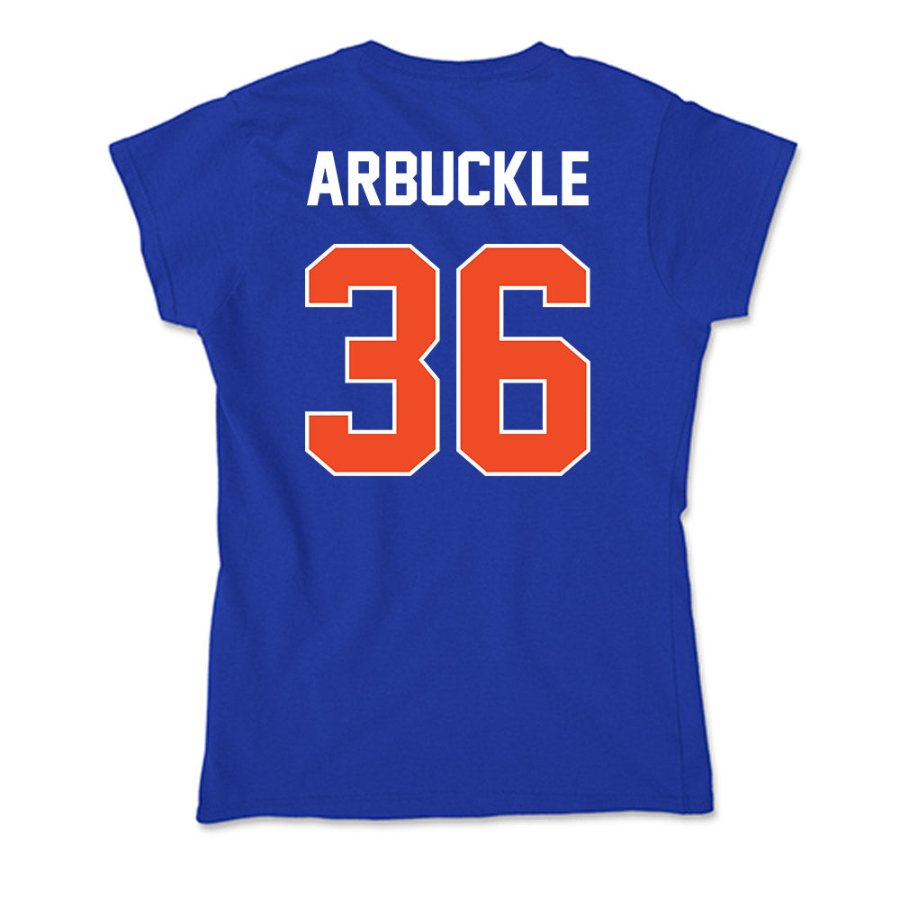 Boise State - NCAA Football : Jacob Arbuckle - Soft Style Women’s T-Shirt-1