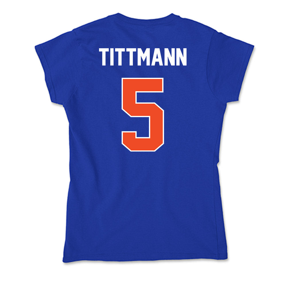 Boise State - NCAA Women's Volleyball : Azlynn Tittmann - Soft Style Women’s T-Shirt-1