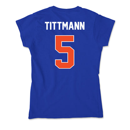 Boise State - NCAA Women's Volleyball : Azlynn Tittmann - Soft Style Women’s T-Shirt-1