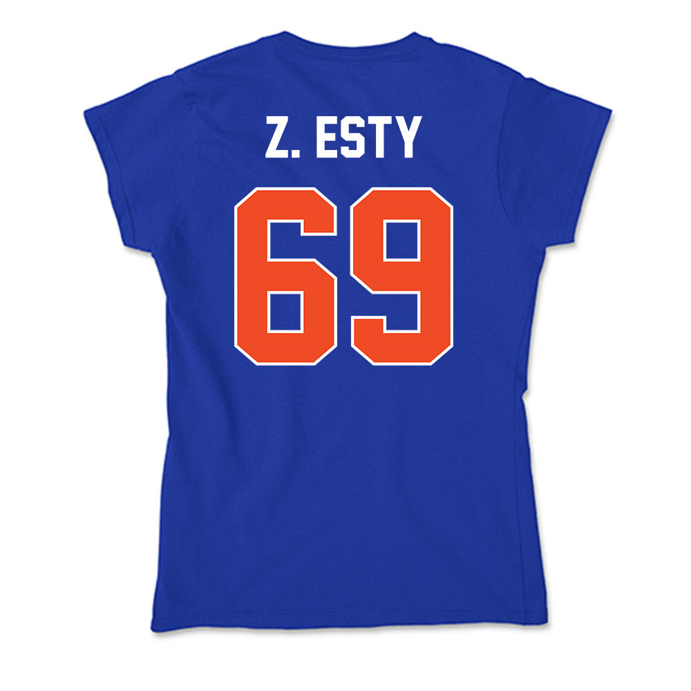 Boise State - NCAA Football : Zander Z. Esty - Soft Style Women’s T-Shirt-1