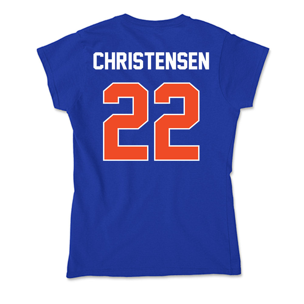 Boise State - NCAA Beach Volleyball : Anika Christensen - Soft Style Women’s T-Shirt-1