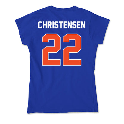 Boise State - NCAA Beach Volleyball : Anika Christensen - Soft Style Women’s T-Shirt-1