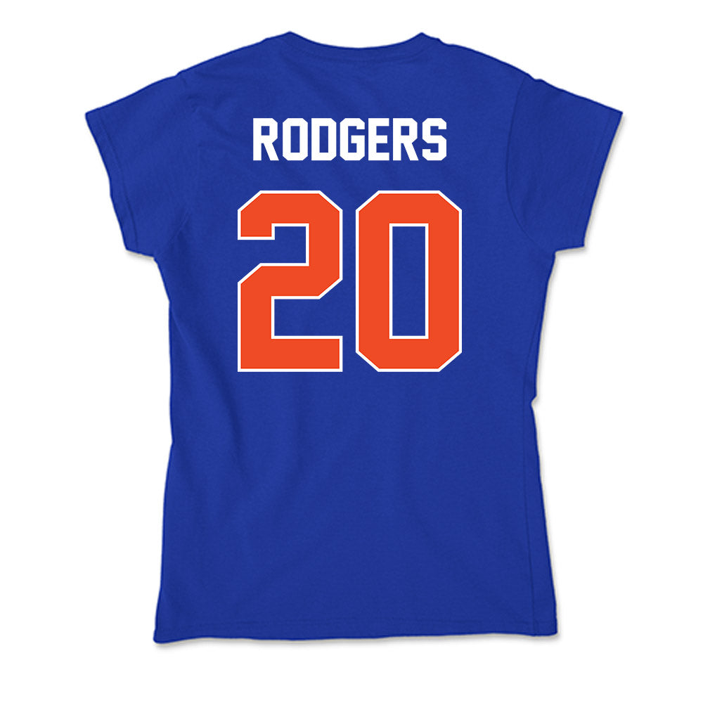 Boise State - NCAA Men's Basketball : Ty Rodgers - Soft Style Women’s T-Shirt-1
