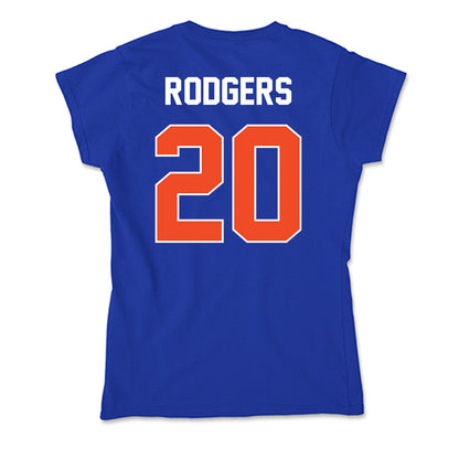Boise State - NCAA Men's Basketball : Ty Rodgers - Soft Style Women’s T-Shirt-1