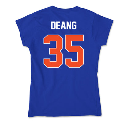 Boise State - NCAA Men's Basketball : Jikany Deang - Soft Style Women’s T-Shirt-1