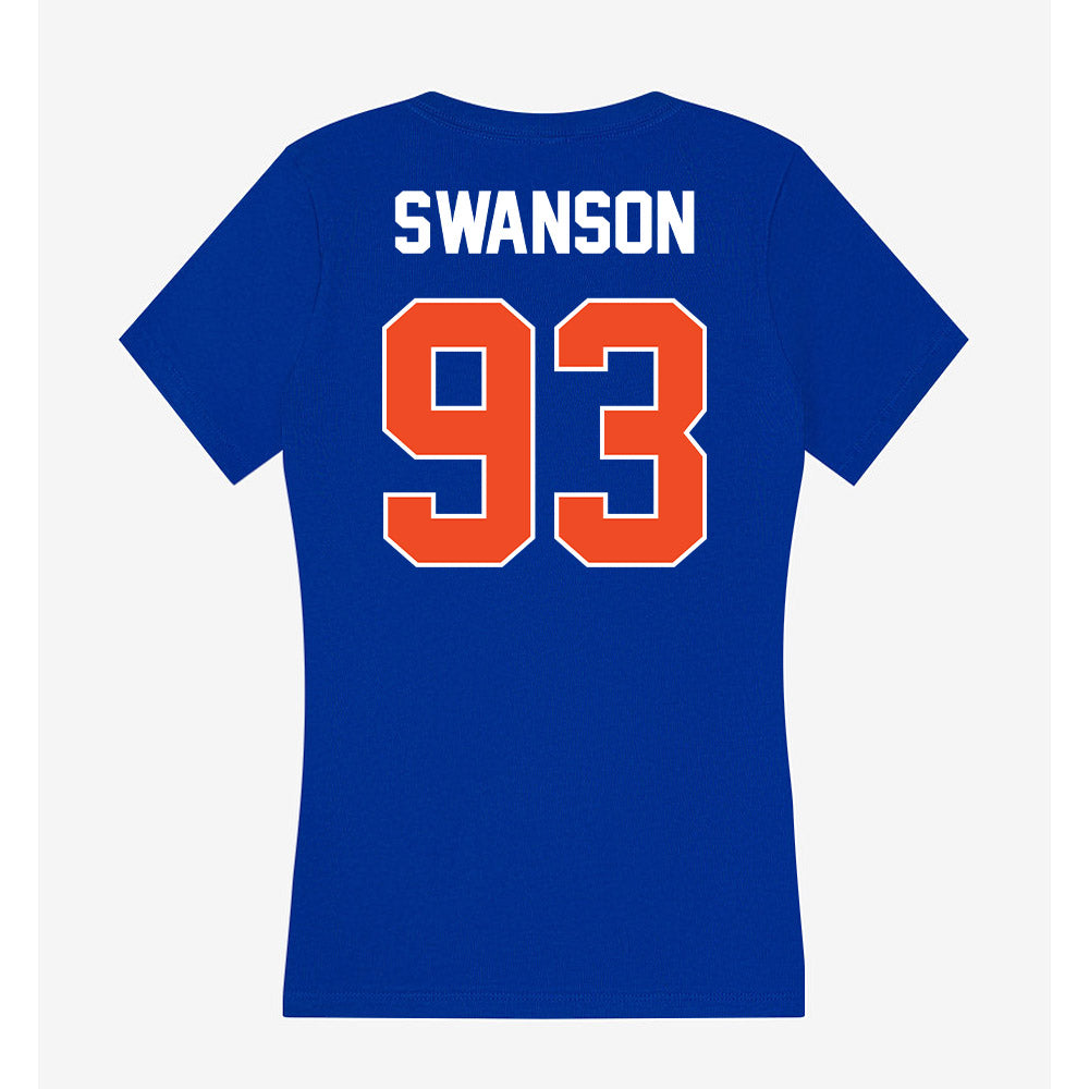 Boise State - NCAA Football : Ryder Swanson - Women's V-Neck T-Shirt-1