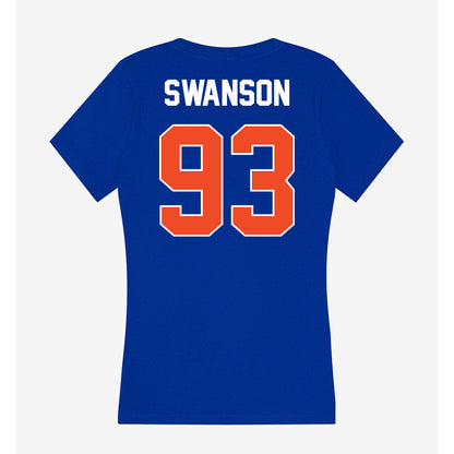 Boise State - NCAA Football : Ryder Swanson - Women's V-Neck T-Shirt-1