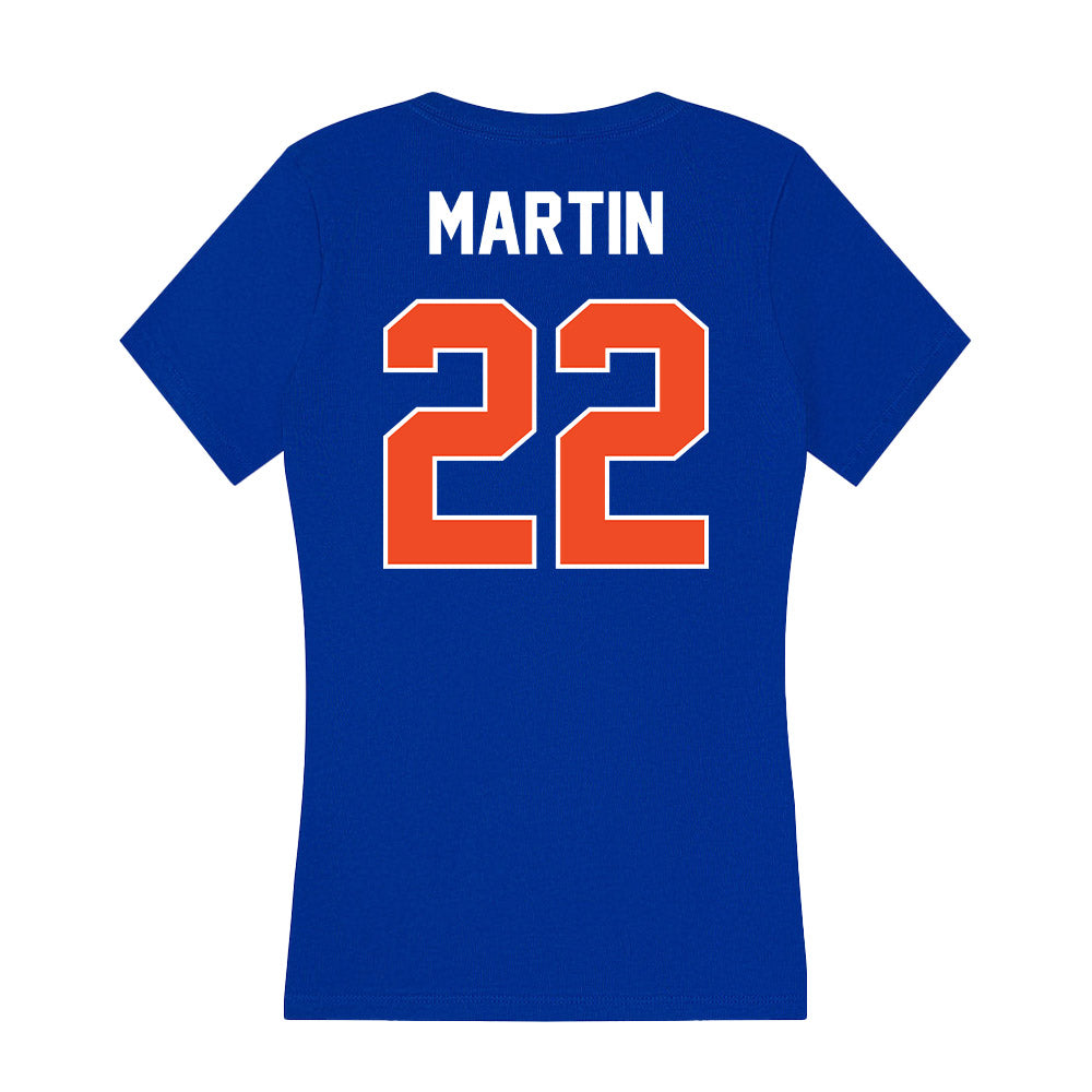 Boise State - NCAA Football : Chase Martin - Women's V-Neck T-Shirt-1