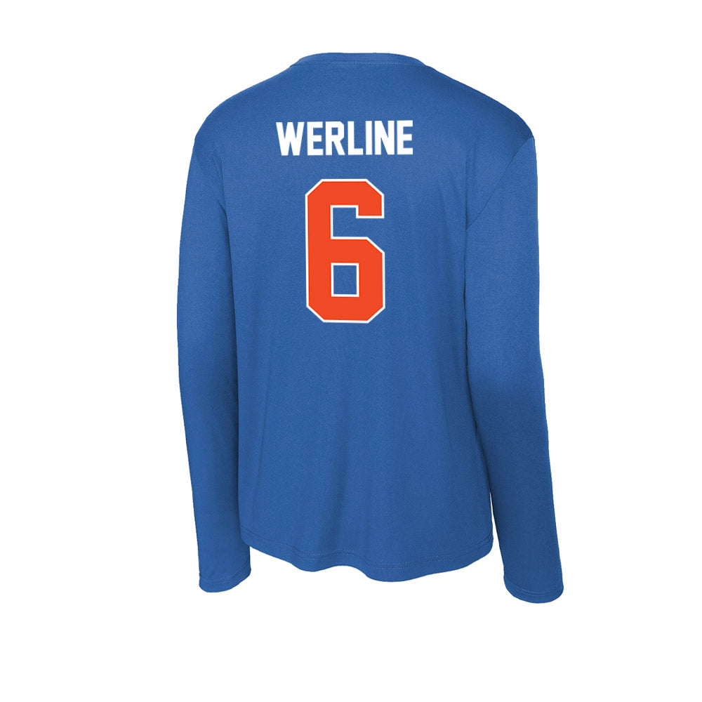 Boise State - NCAA Women's Gymnastics : Mahleea Werline - Activewear Long Sleeve T-Shirt-1