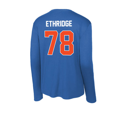 Boise State - NCAA Football : Tyler Ethridge - Activewear Long Sleeve T-Shirt-1