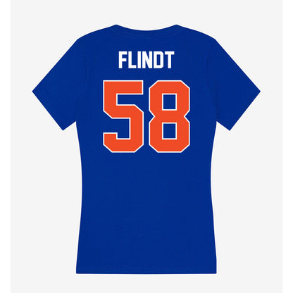 Boise State - NCAA Softball : Mya Flindt - Women's V-Neck T-Shirt-1