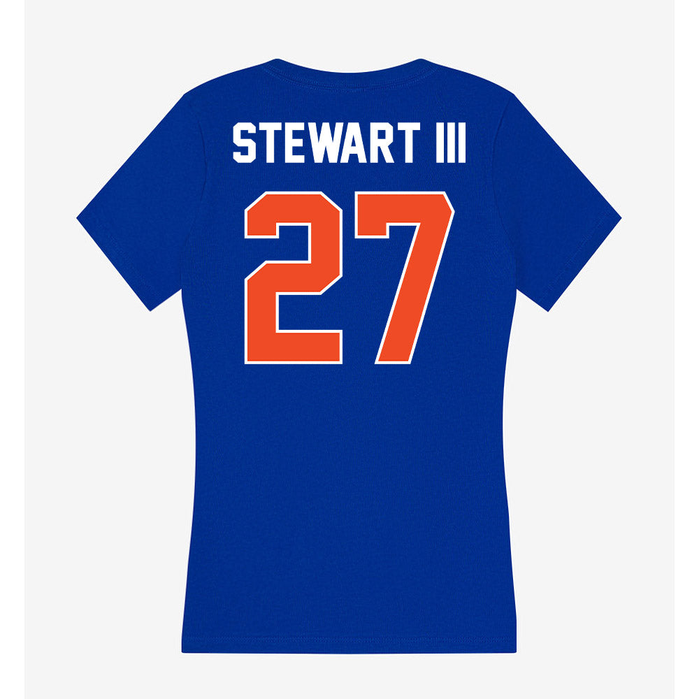 Boise State - NCAA Football : Harry Stewart III - Women's V-Neck T-Shirt-1