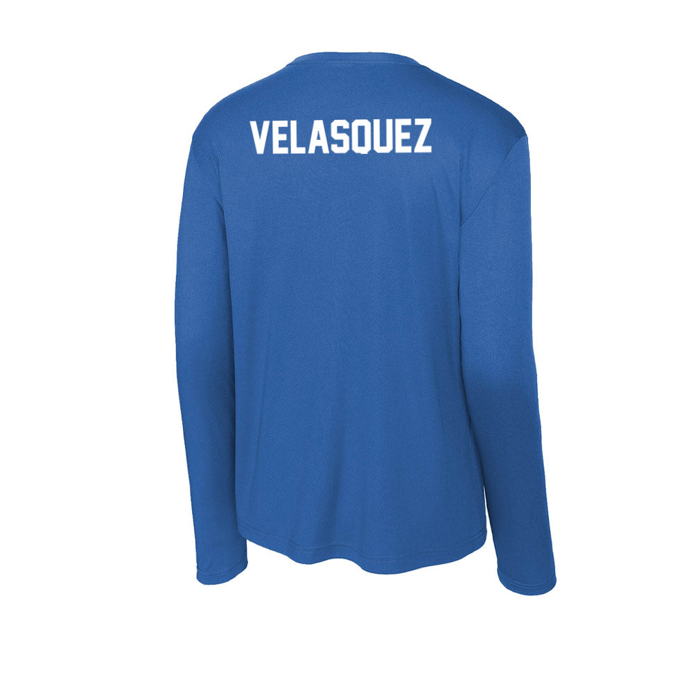 Boise State - NCAA Men's Track & Field : Coco Velasquez - Activewear Long Sleeve T-Shirt-1
