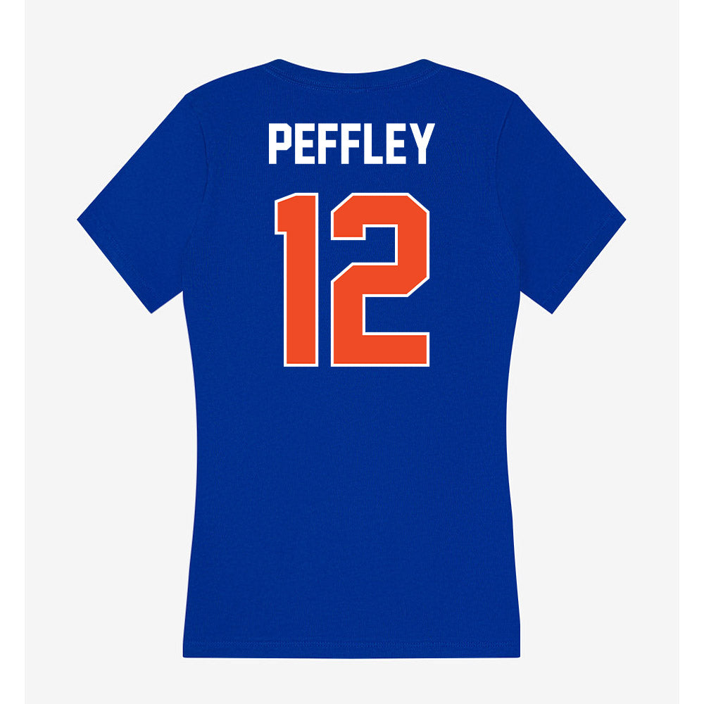 Boise State - NCAA Softball : Grace Peffley - Women's V-Neck T-Shirt-1