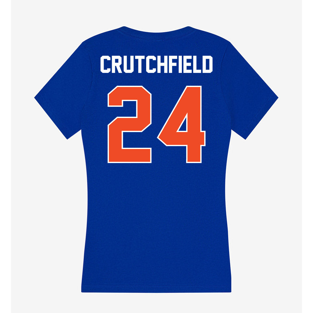 Boise State - NCAA Football : Tahj Crutchfield - Women's V-Neck T-Shirt-1