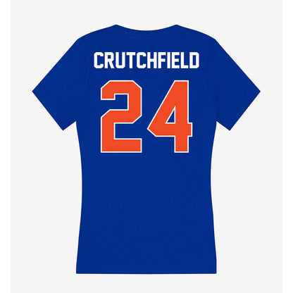Boise State - NCAA Football : Tahj Crutchfield - Women's V-Neck T-Shirt-1