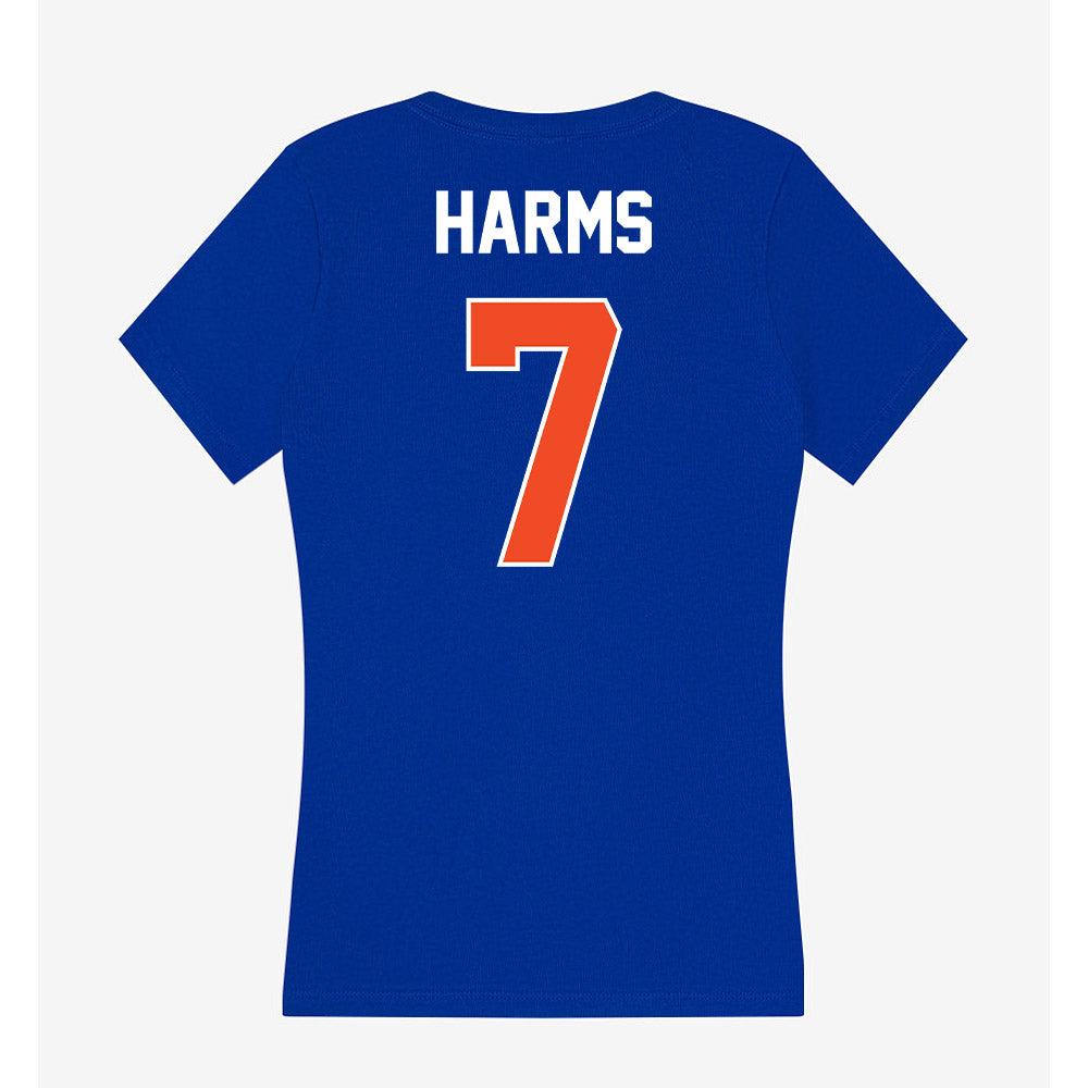 Boise State - NCAA Women's Basketball : Izzie Harms - Women's V-Neck T-Shirt-1
