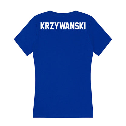 Boise State - NCAA Women's Gymnastics : Julia Krzywanski - Women's V-Neck T-Shirt-1