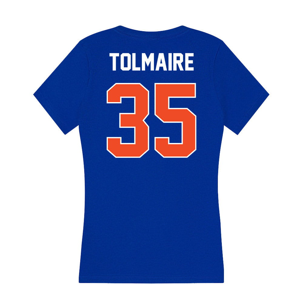 Boise State - NCAA Football : Treyvon Tolmaire - Women's V-Neck T-Shirt-1