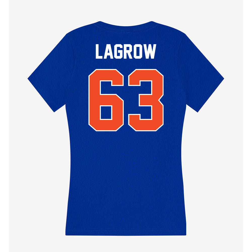 Boise State - NCAA Football : Connor LaGrow - Women's V-Neck T-Shirt-1