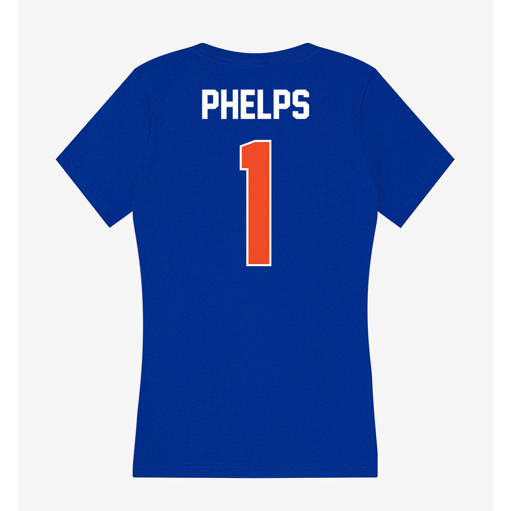 Boise State - NCAA Football : Boen Phelps - Women's V-Neck T-Shirt-1