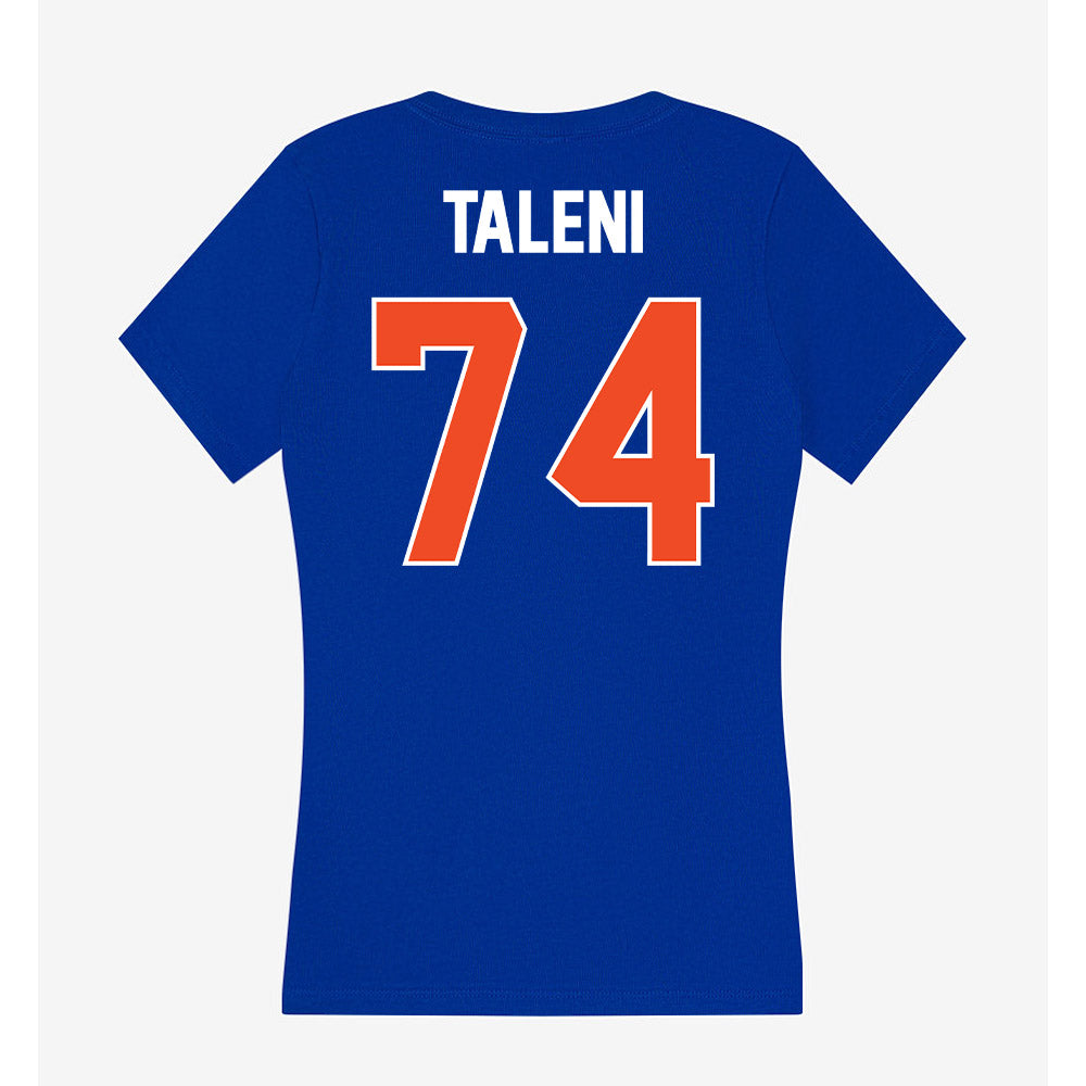 Boise State - NCAA Football : Alma Taleni - Women's V-Neck T-Shirt-1