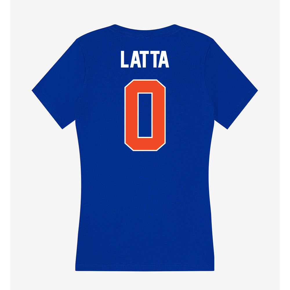 Boise State - NCAA Women's Basketball : Carlie Latta - Women's V-Neck T-Shirt-1