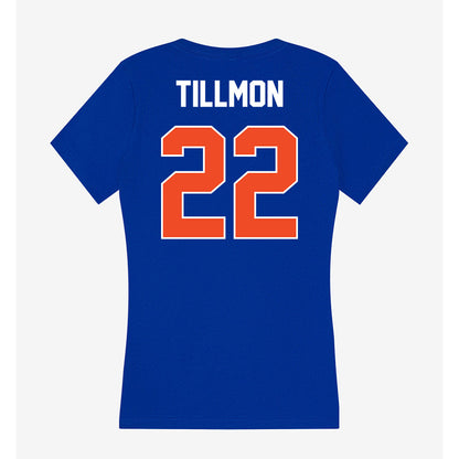 Boise State - NCAA Football : Roman Tillmon - Women's V-Neck T-Shirt-1