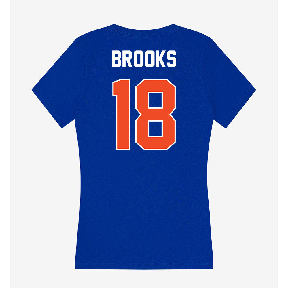Boise State - NCAA Football : Sam Brooks - Women's V-Neck T-Shirt-1