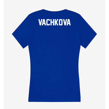 Boise State - NCAA Women's Tennis : Valentina Vachkova - Women's V-Neck T-Shirt-1