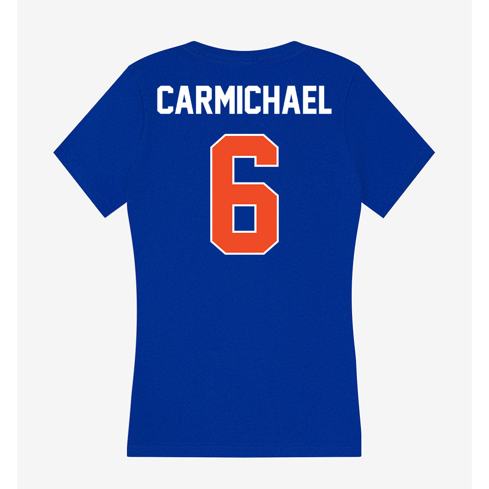 Boise State - NCAA Men's Basketball : Pearson Carmichael - Women's V-Neck T-Shirt-1