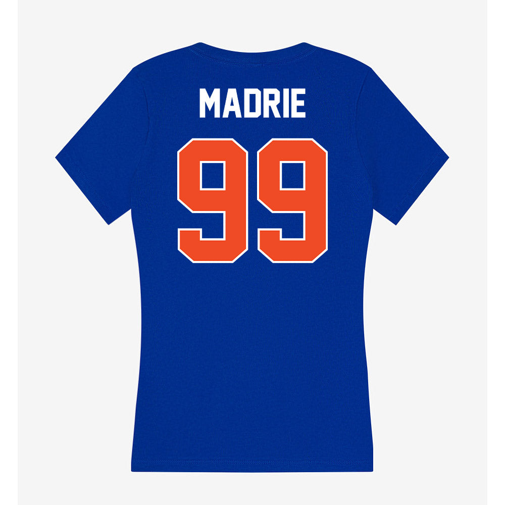 Boise State - NCAA Football : Michael Madrie - Women's V-Neck T-Shirt-1