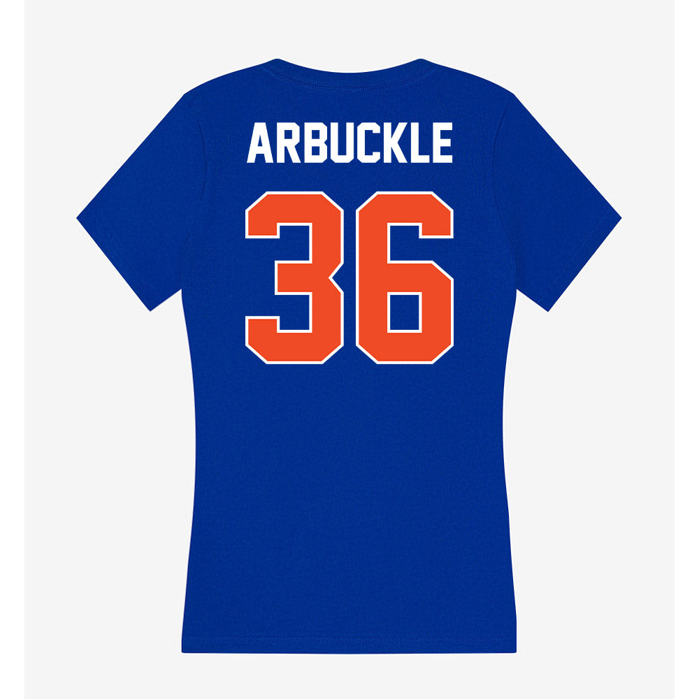 Boise State - NCAA Football : Jacob Arbuckle - Women's V-Neck T-Shirt-1