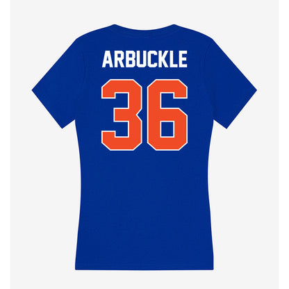 Boise State - NCAA Football : Jacob Arbuckle - Women's V-Neck T-Shirt-1