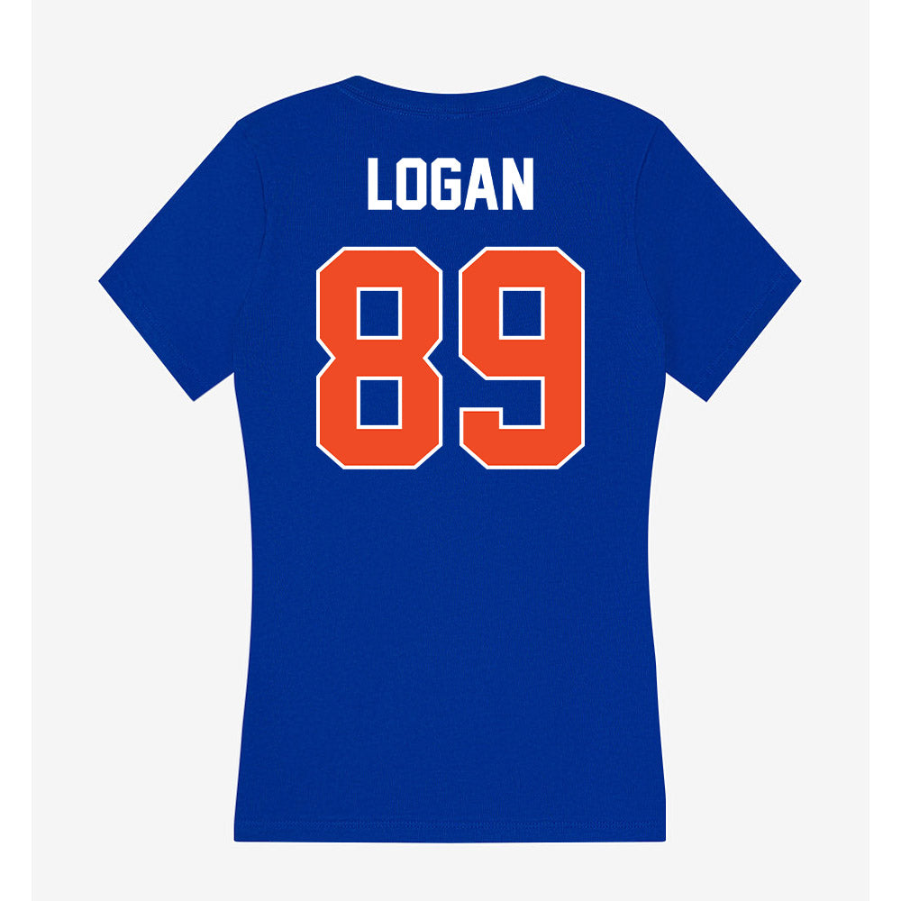 Boise State - NCAA Football : AJ Logan - Women's V-Neck T-Shirt-1