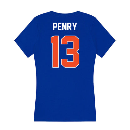 Boise State - NCAA Football : Chase Penry - Women's V-Neck T-Shirt-1