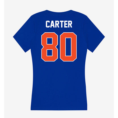 Boise State - NCAA Football : Romeo Carter - Women's V-Neck T-Shirt-1