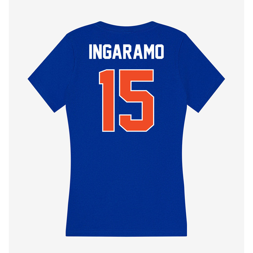 Boise State - NCAA Beach Volleyball : Luna Ingaramo - Women's V-Neck T-Shirt-1