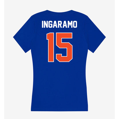 Boise State - NCAA Beach Volleyball : Luna Ingaramo - Women's V-Neck T-Shirt-1