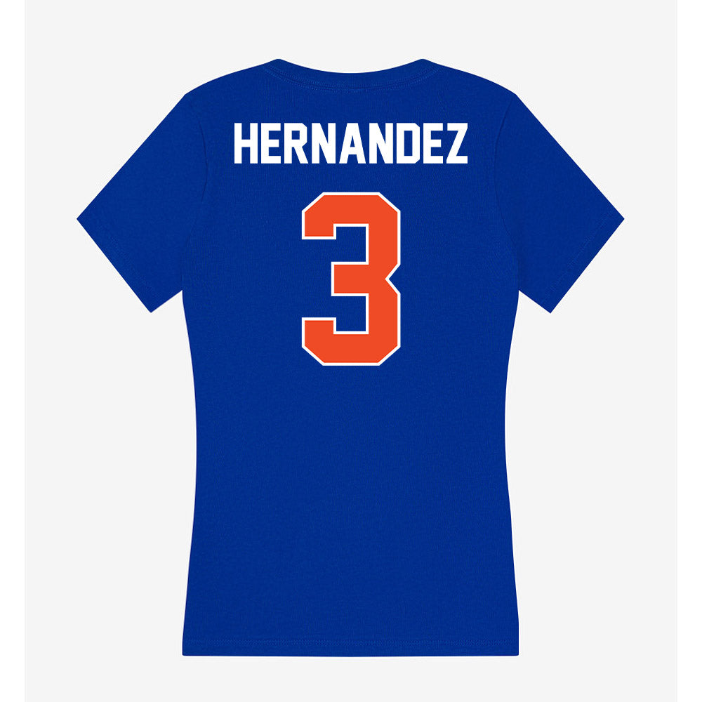 Boise State - NCAA Women's Soccer : Alina Hernandez - Women's V-Neck T-Shirt-1