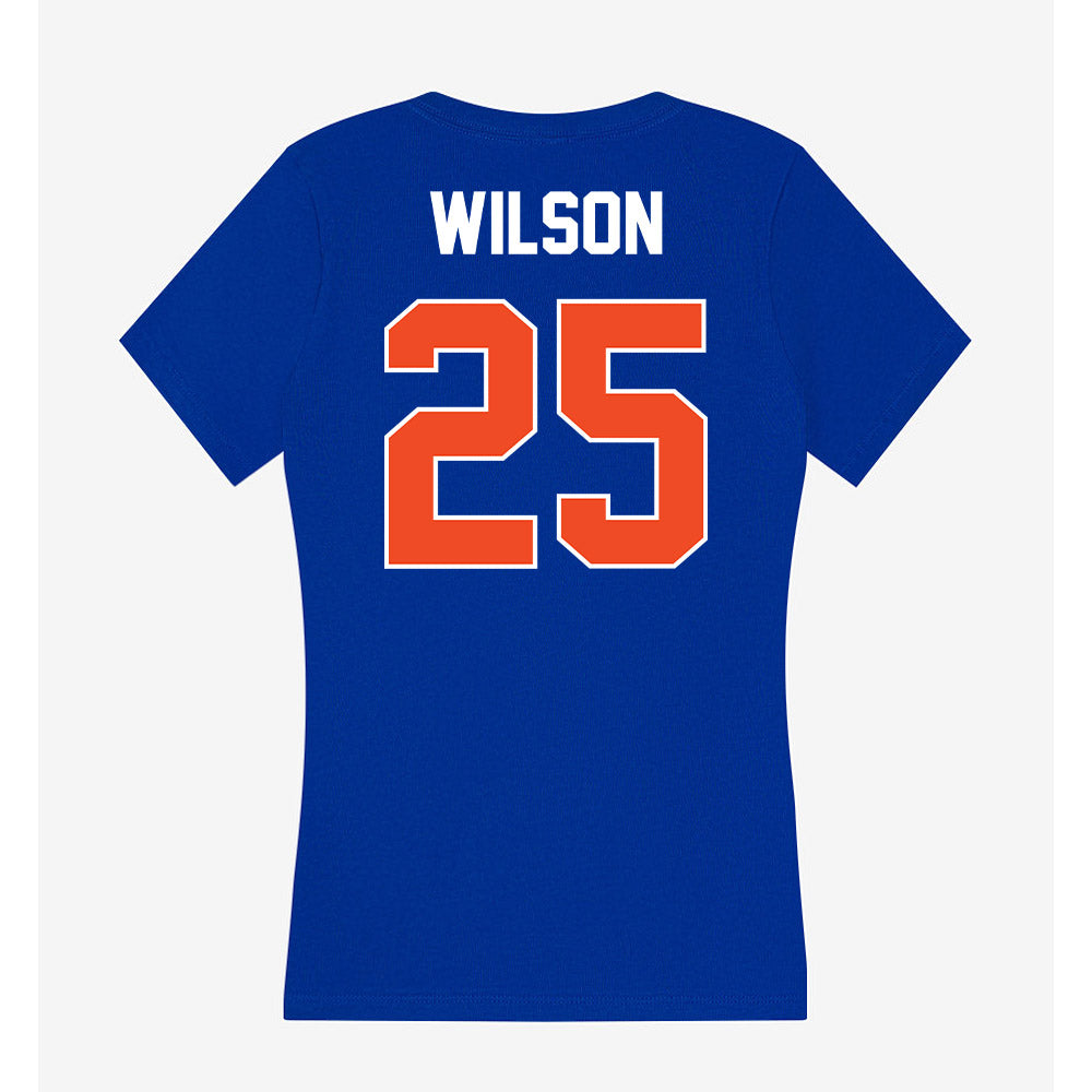 Boise State - NCAA Women's Soccer : Campbell Wilson - Women's V-Neck T-Shirt-1
