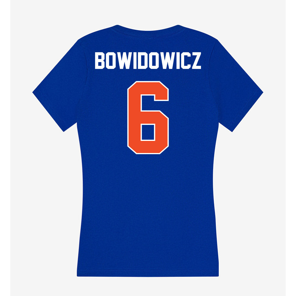 Boise State - NCAA Beach Volleyball : Avery Bowidowicz - Women's V-Neck T-Shirt-1