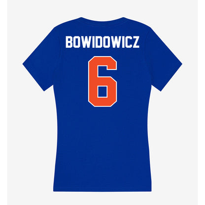 Boise State - NCAA Beach Volleyball : Avery Bowidowicz - Women's V-Neck T-Shirt-1