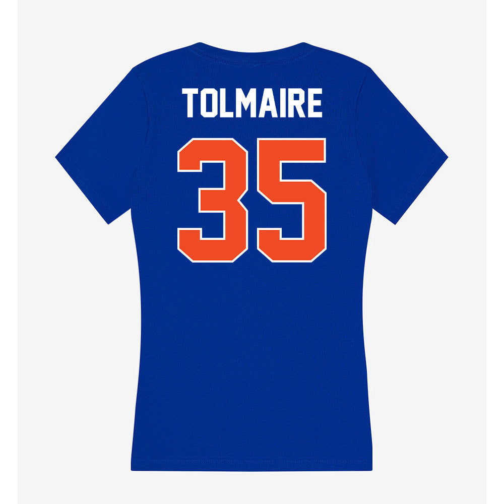 Boise State - NCAA Football : Treyvon Tolmaire - Women's V-Neck T-Shirt-1