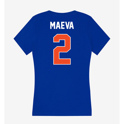 Boise State - NCAA Women's Volleyball : Tehya Maeva - Women's V-Neck T-Shirt-1